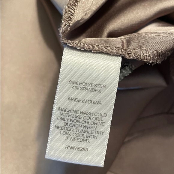 Silky Taupe Vintage Express Blouse with Hidden Buttons. - Picture 11 of 16